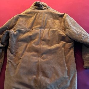 Original shearling coat with large front pockets